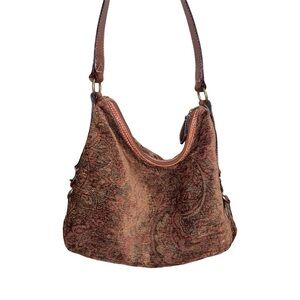 Brown Patterned Fossil Bag